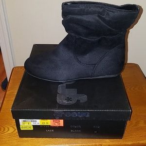 Brand new black booties